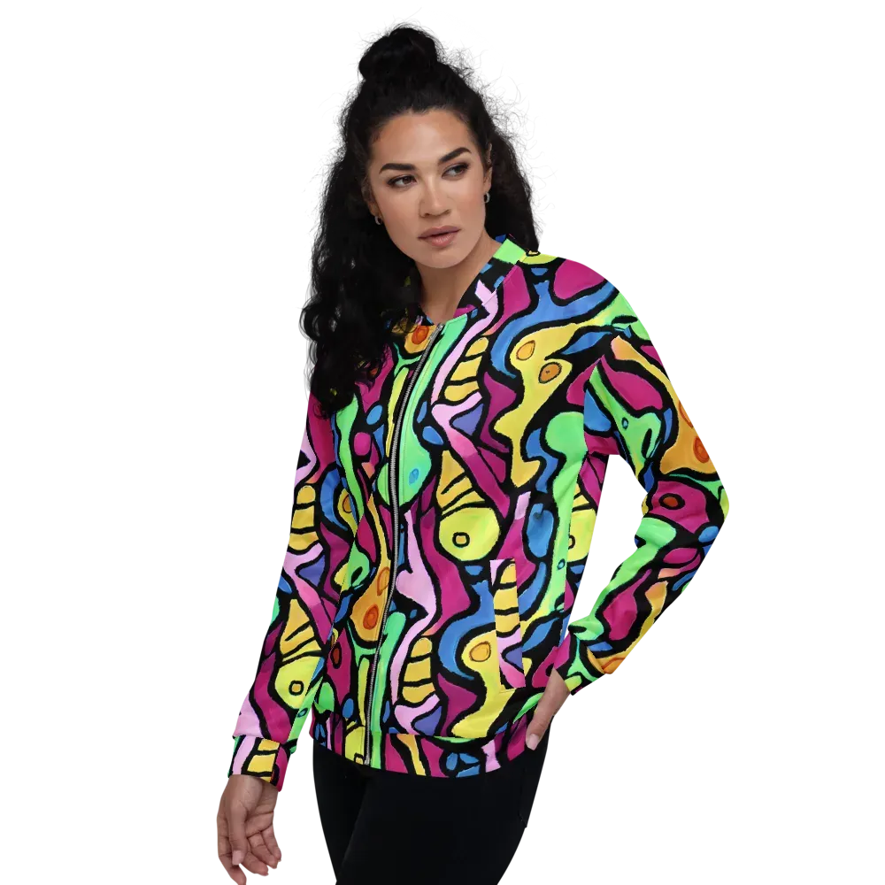 Pop Oracle on Bomber Jacket — Left
