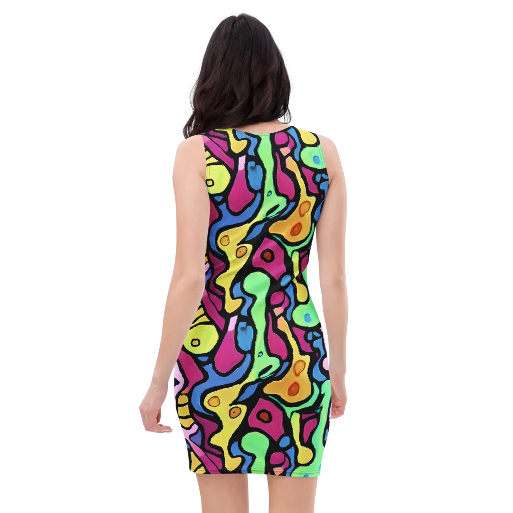 Pop Oracle on Bodycon Dress — Back