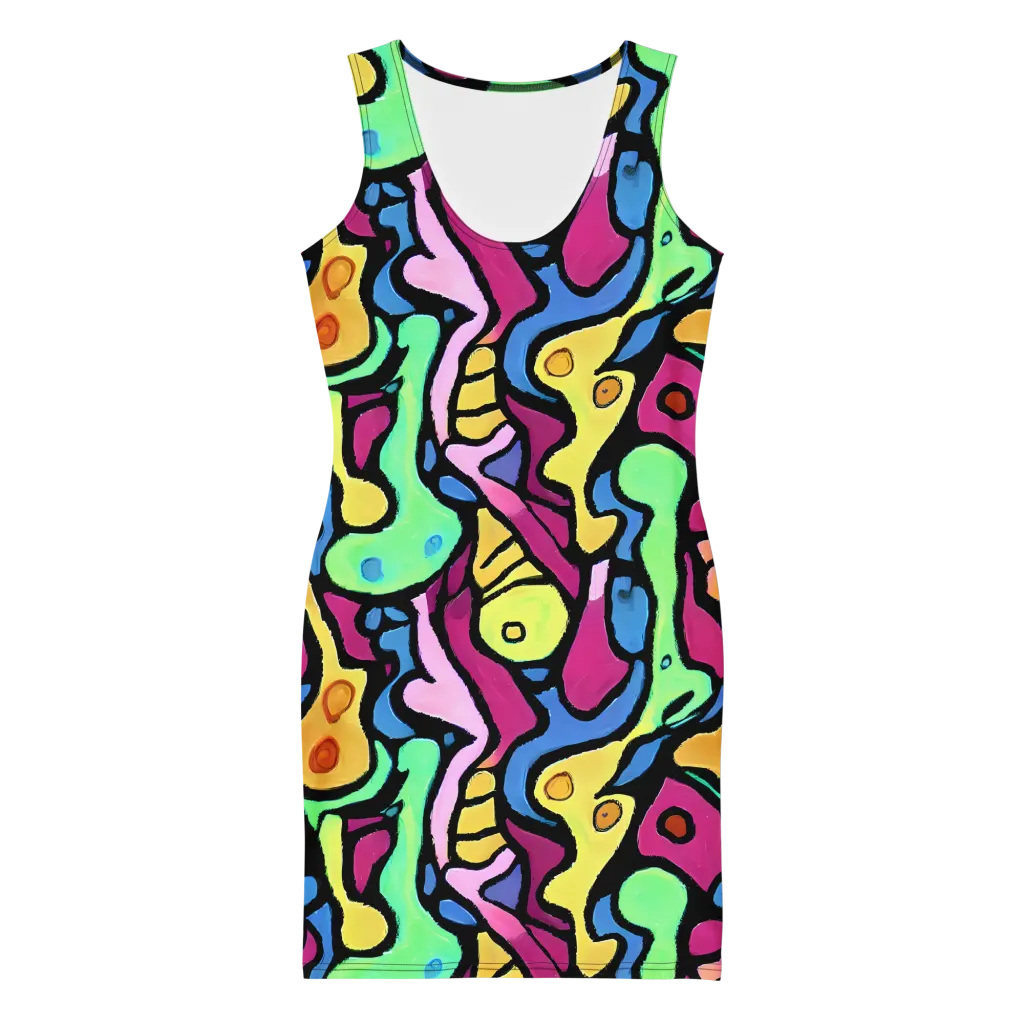 Pop Oracle on Bodycon Dress — Front