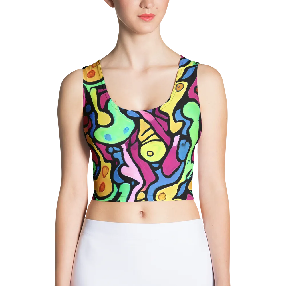 Pop Oracle on Crop Top — Front