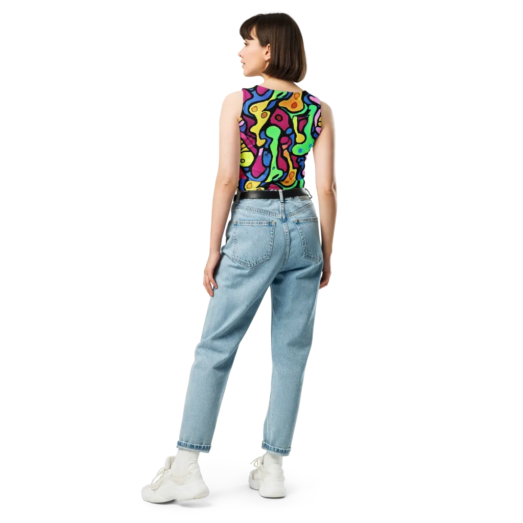 Pop Oracle on Crop Top — Back