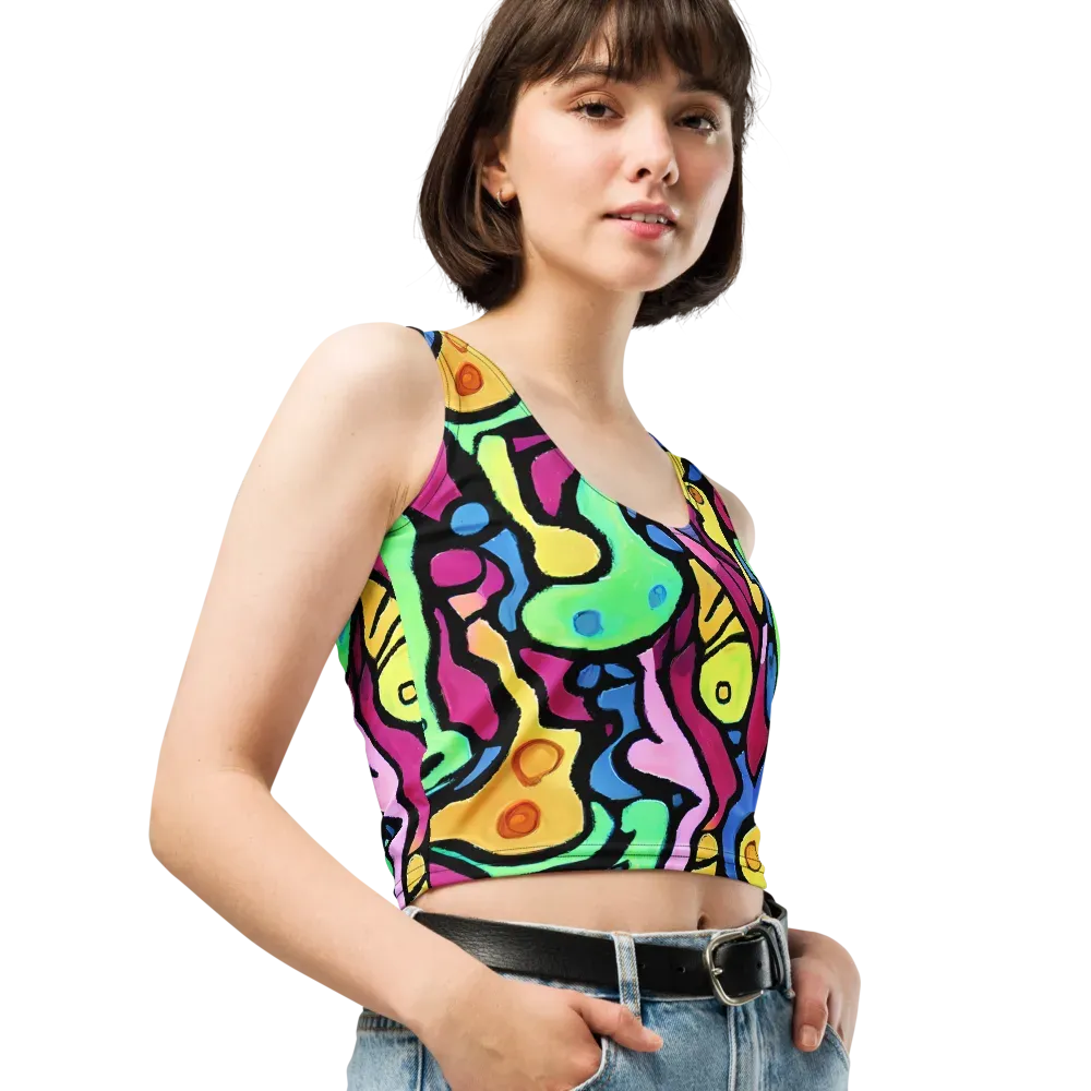 Pop Oracle on Crop Top — Right Front