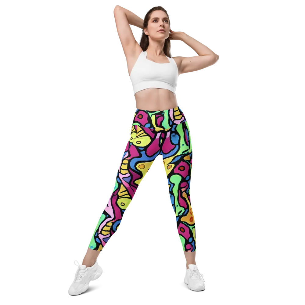 Pop Oracle on Leggings with Pockets — Front