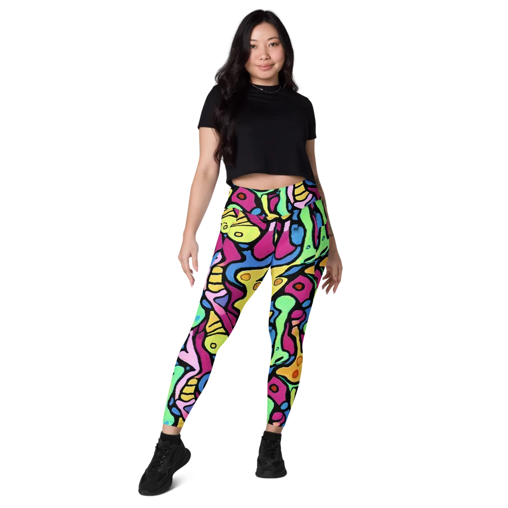 Pop Oracle on Leggings with Pockets — Front