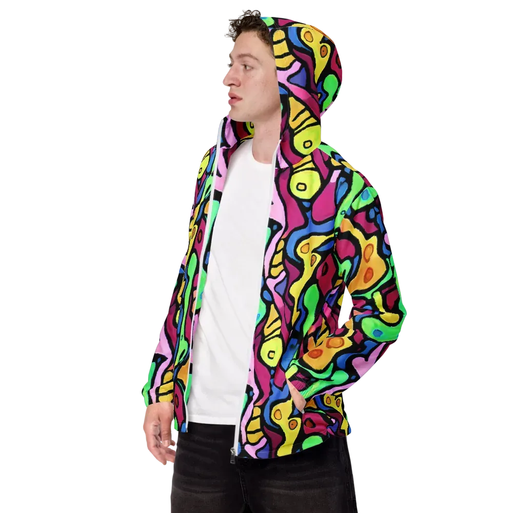 Pop Oracle on Men's Windbreaker — Left Front