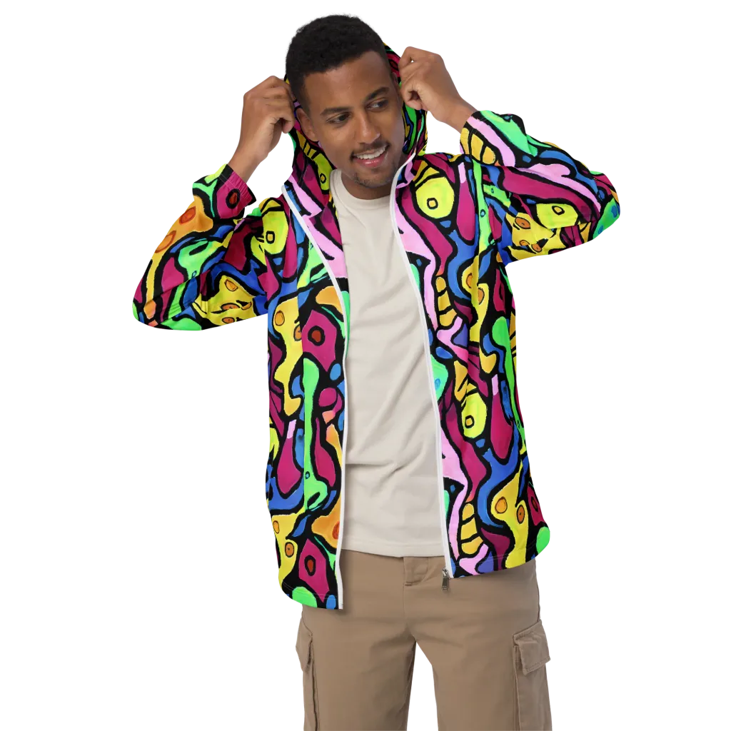 Pop Oracle on Men's Windbreaker — Front