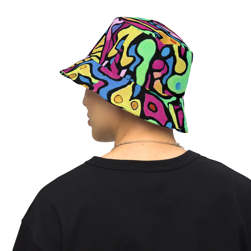 Pop Oracle on Reversible Bucket Hat — Back Inside