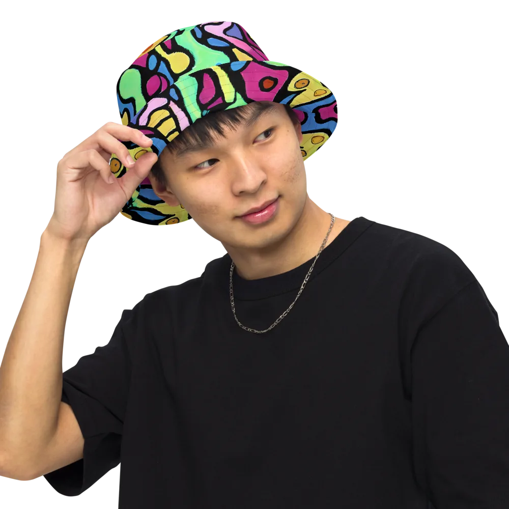 Pop Oracle on Reversible Bucket Hat — Front Inside