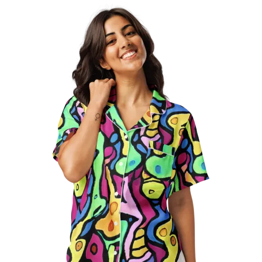 Pop Oracle on a Women's Short Sleeve Pajama Top