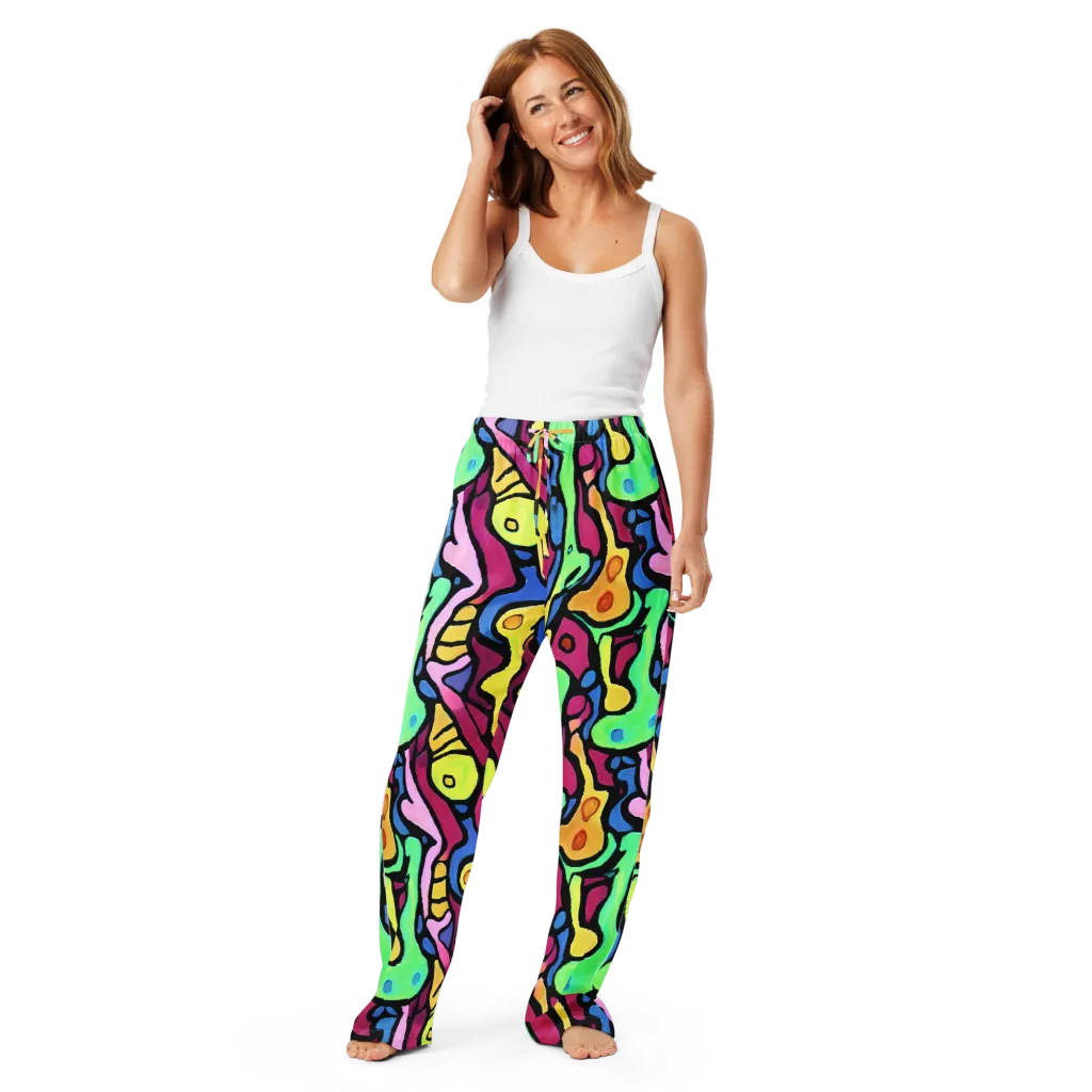 Pop Oracle on Women's Pajama Pants — Front