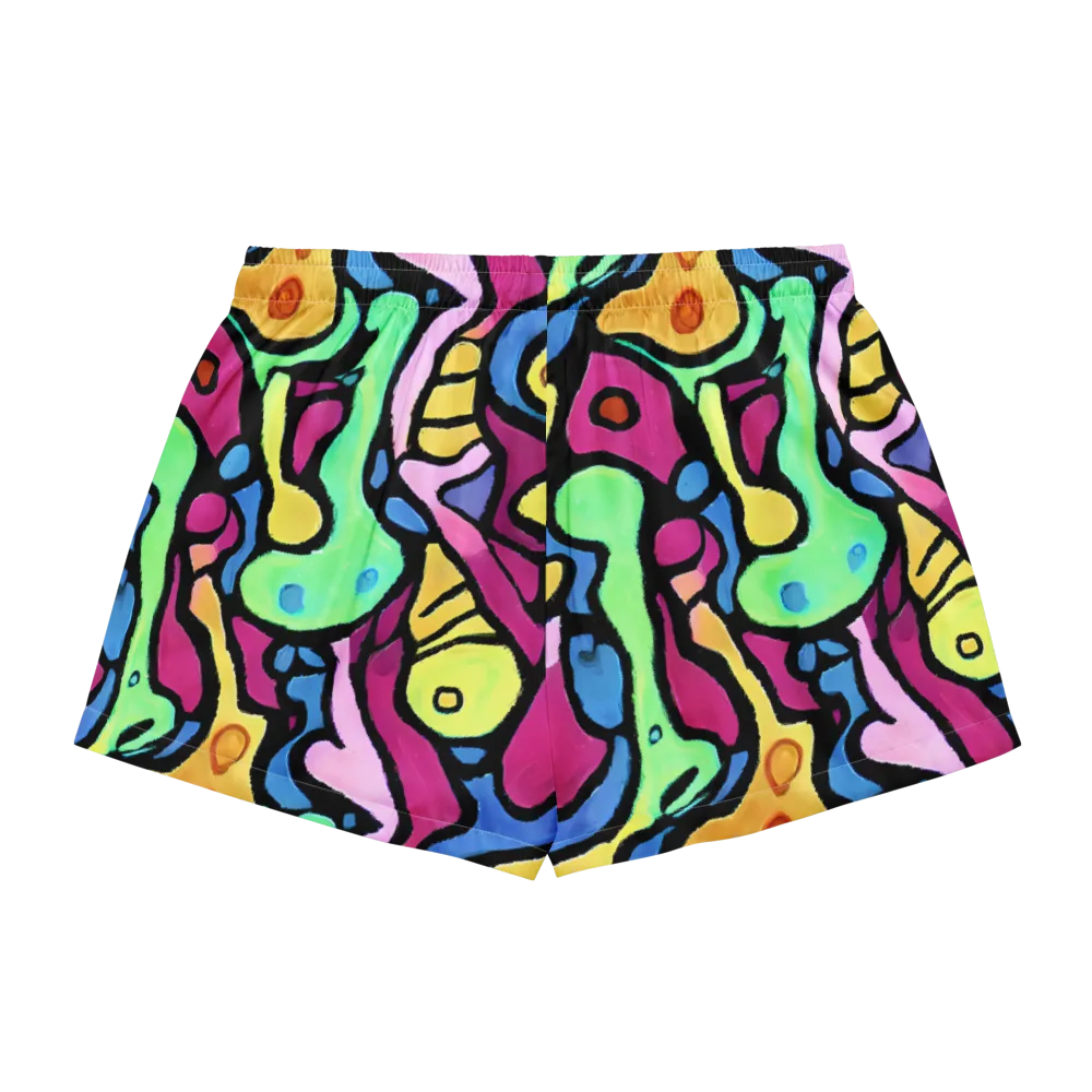 Pop Oracle on Women's Pajama Shorts — Back