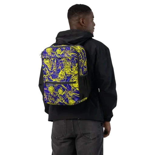 Neon Astronaut on a Utility Backpack