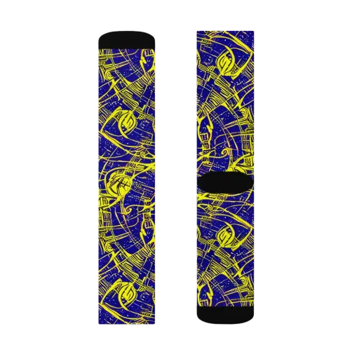 Neon Astronaut on a Socks