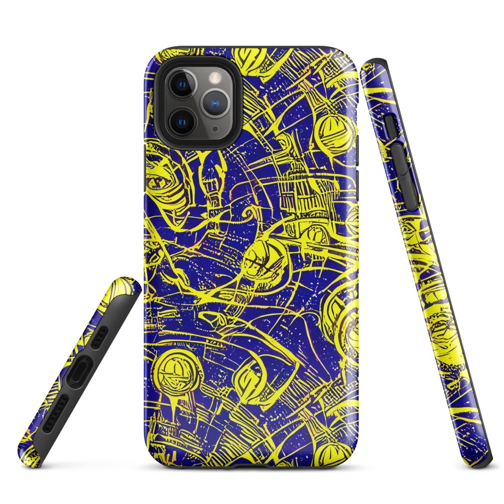 Neon Astronaut on Tough Case for iPhone® — Front