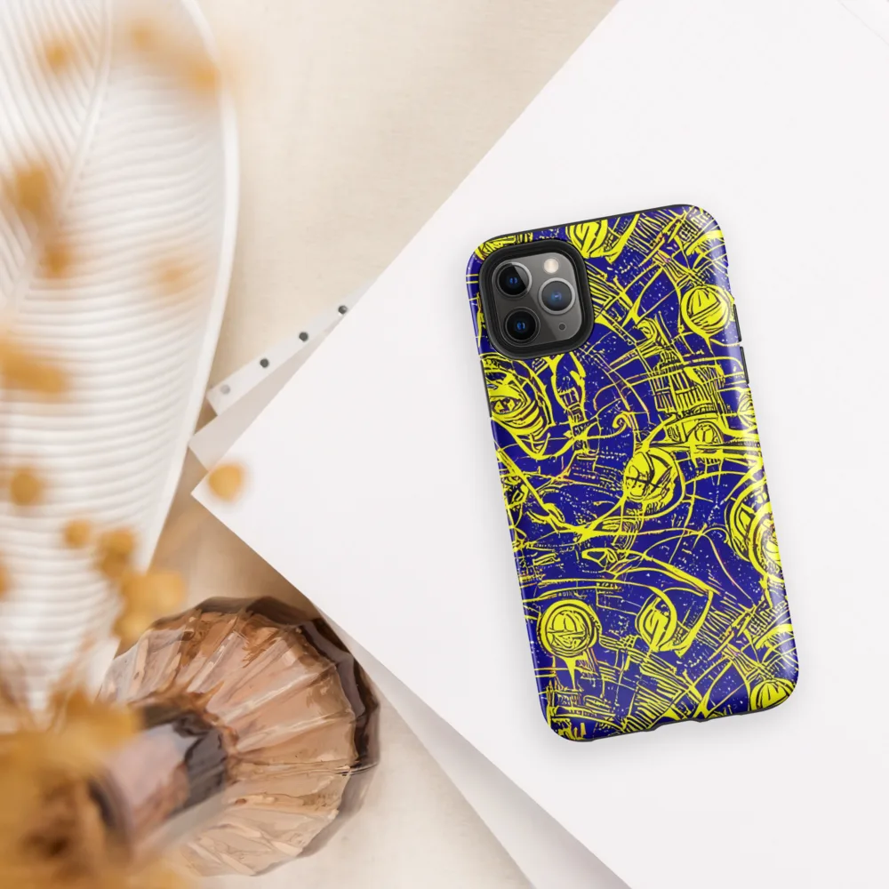 Neon Astronaut on Tough Case for iPhone® — Front