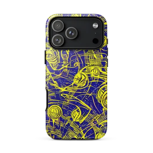 Neon Astronaut on a Tough Case for iPhone®