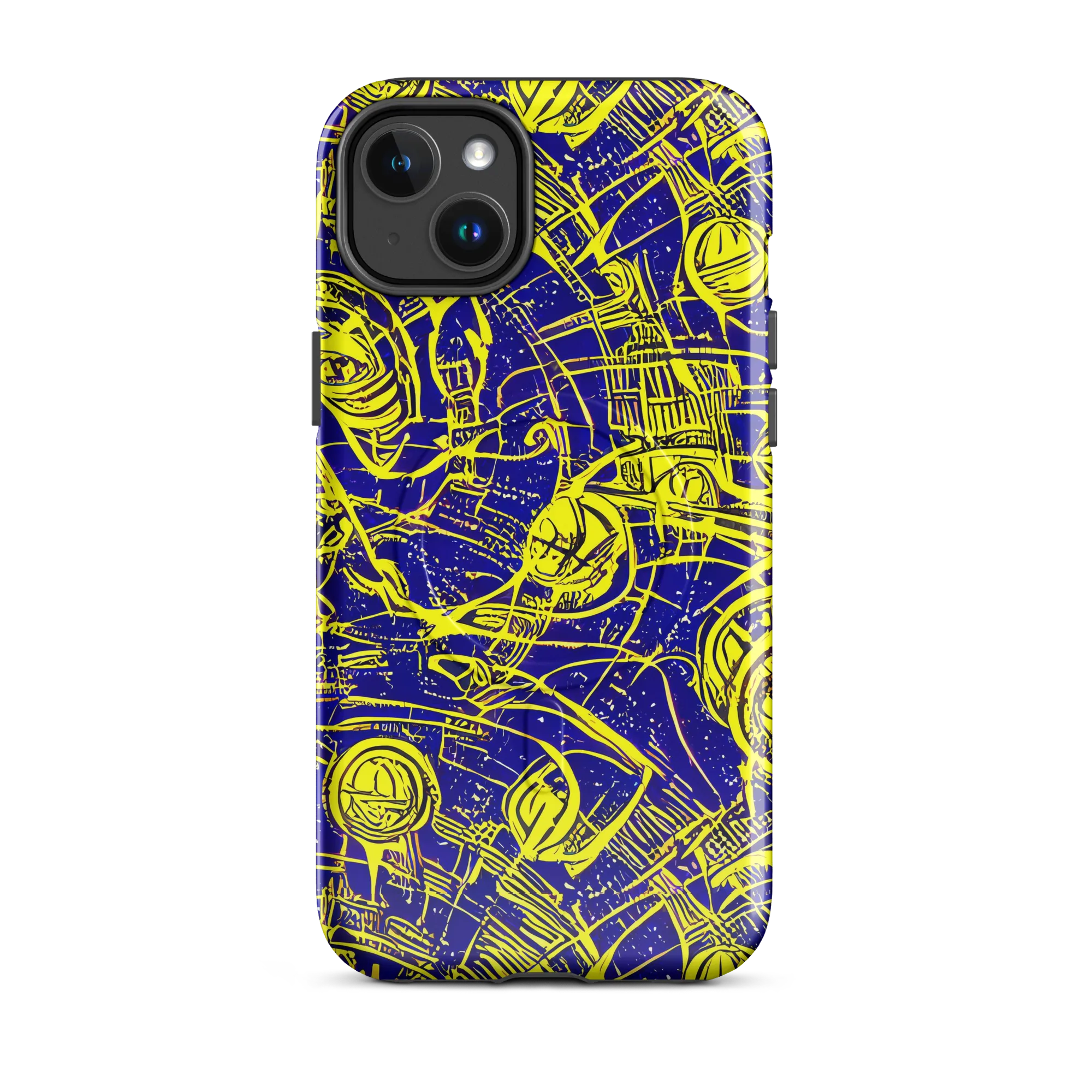 Neon Astronaut on MagSafe Tough Case for iPhone® — Front