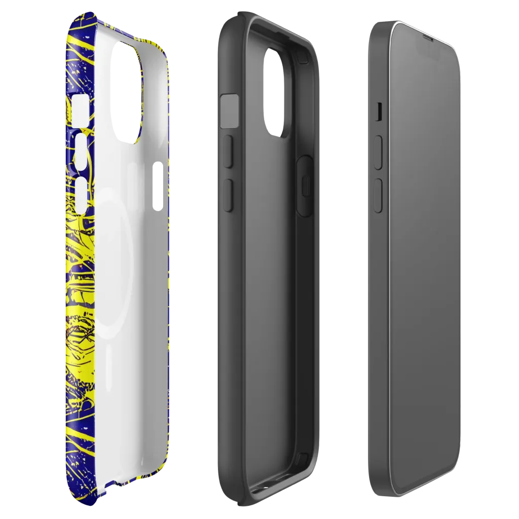 Neon Astronaut on MagSafe Tough Case for iPhone® — Front