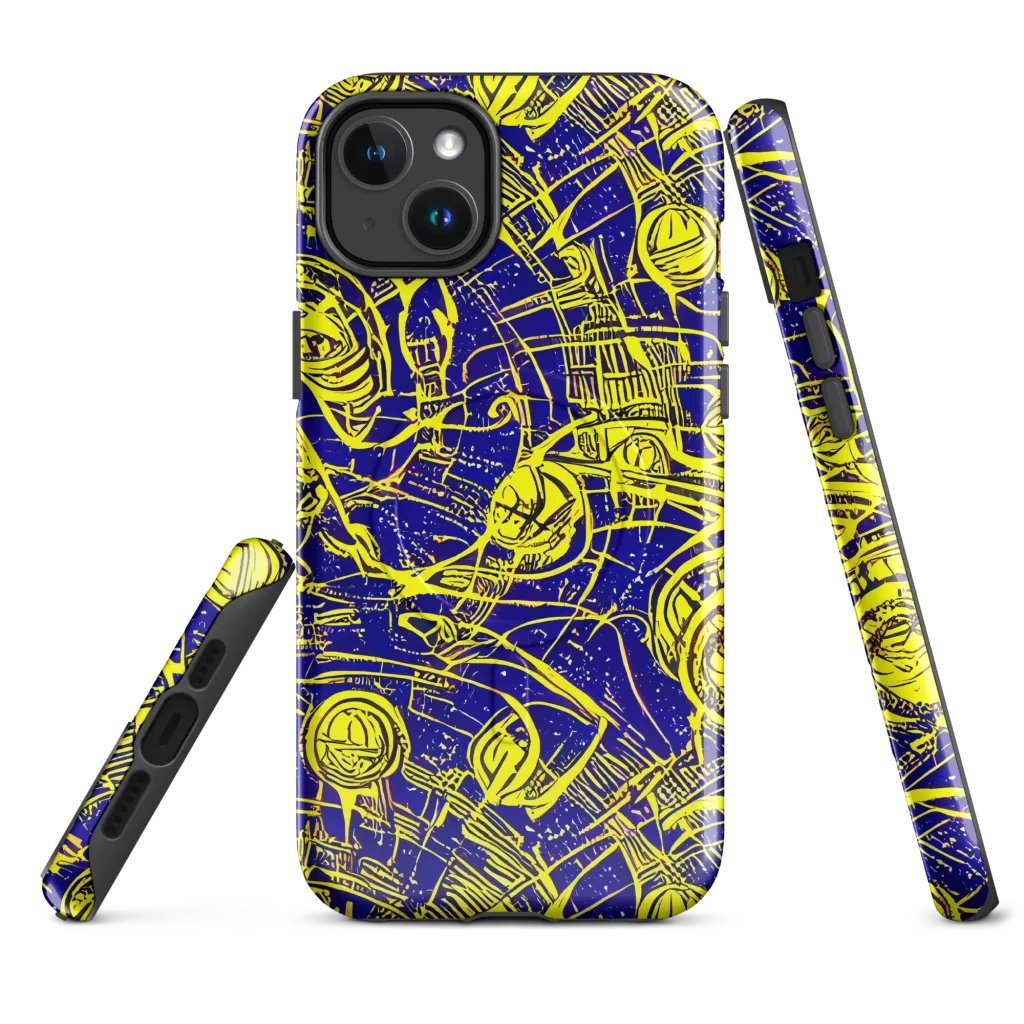 Neon Astronaut on MagSafe Tough Case for iPhone® — Front