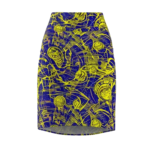 Neon Astronaut on a Pencil Skirt