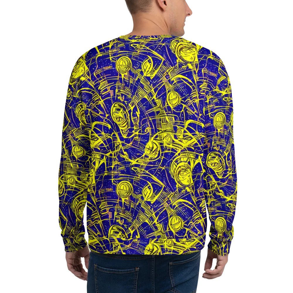Neon Astronaut on Sweatshirt — Back