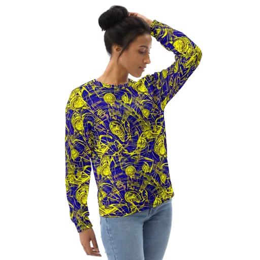 Neon Astronaut on a Sweatshirt