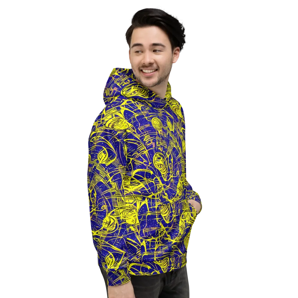 Neon Astronaut on Hoodie — Right