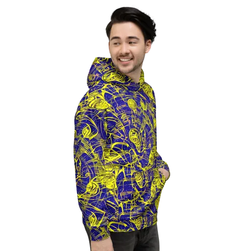 Neon Astronaut on a Hoodie