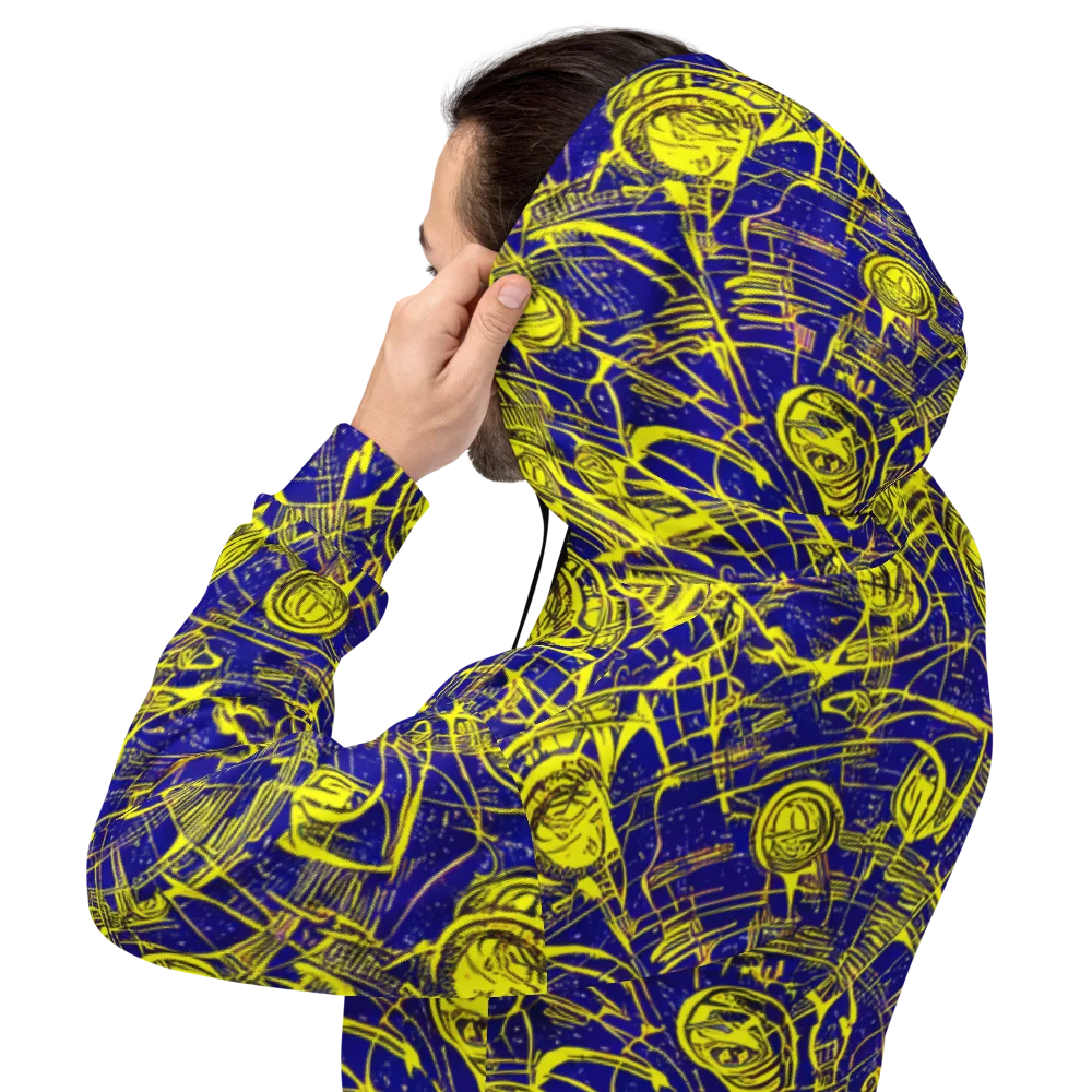 Neon Astronaut on Hoodie — Back