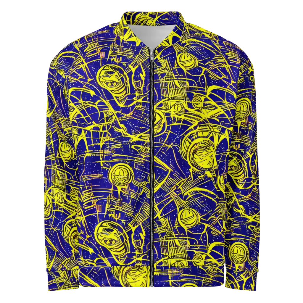 Neon Astronaut on Bomber Jacket — Front