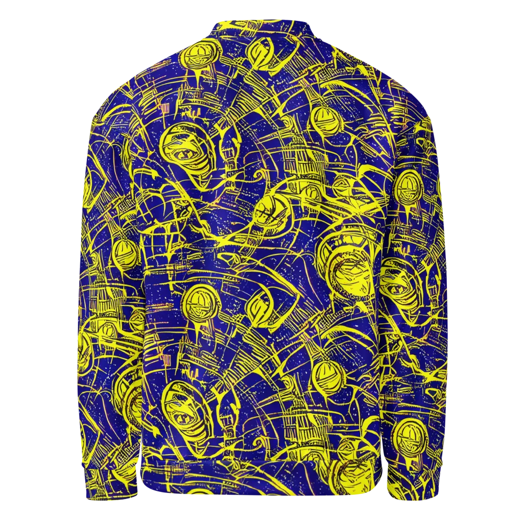 Neon Astronaut on Bomber Jacket — Back
