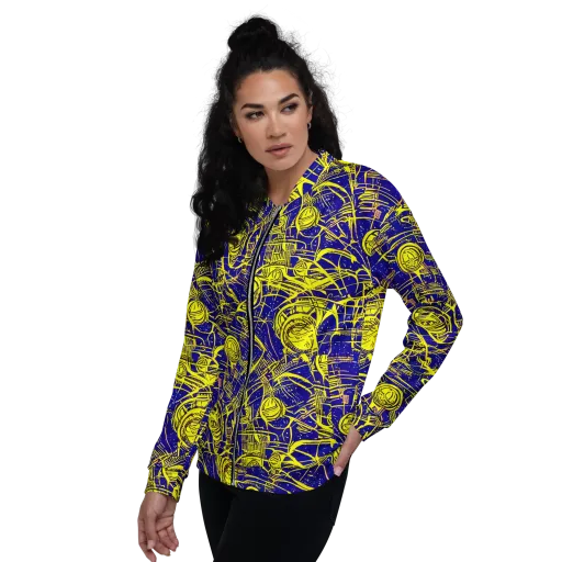 Neon Astronaut on a Bomber Jacket