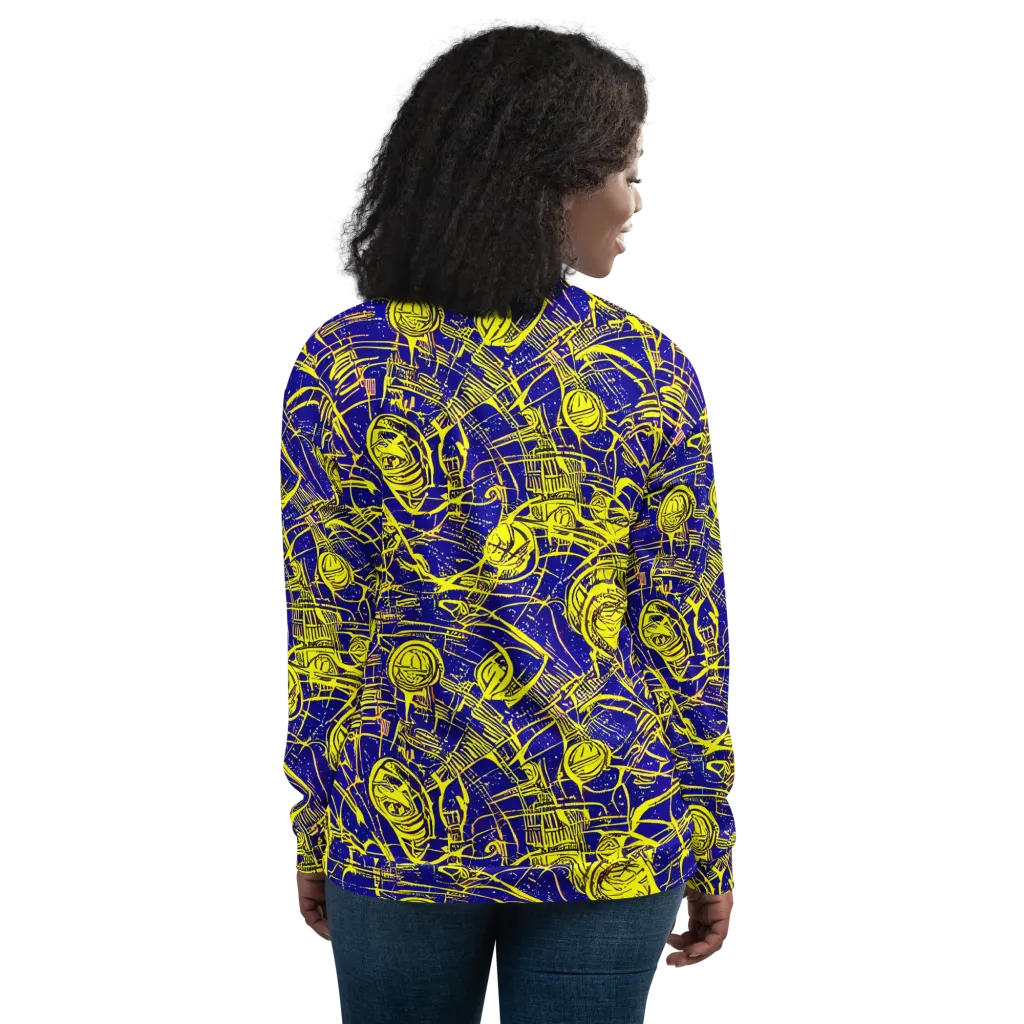 Neon Astronaut on Bomber Jacket — Back