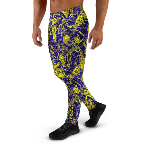 Neon Astronaut on a Men's Joggers