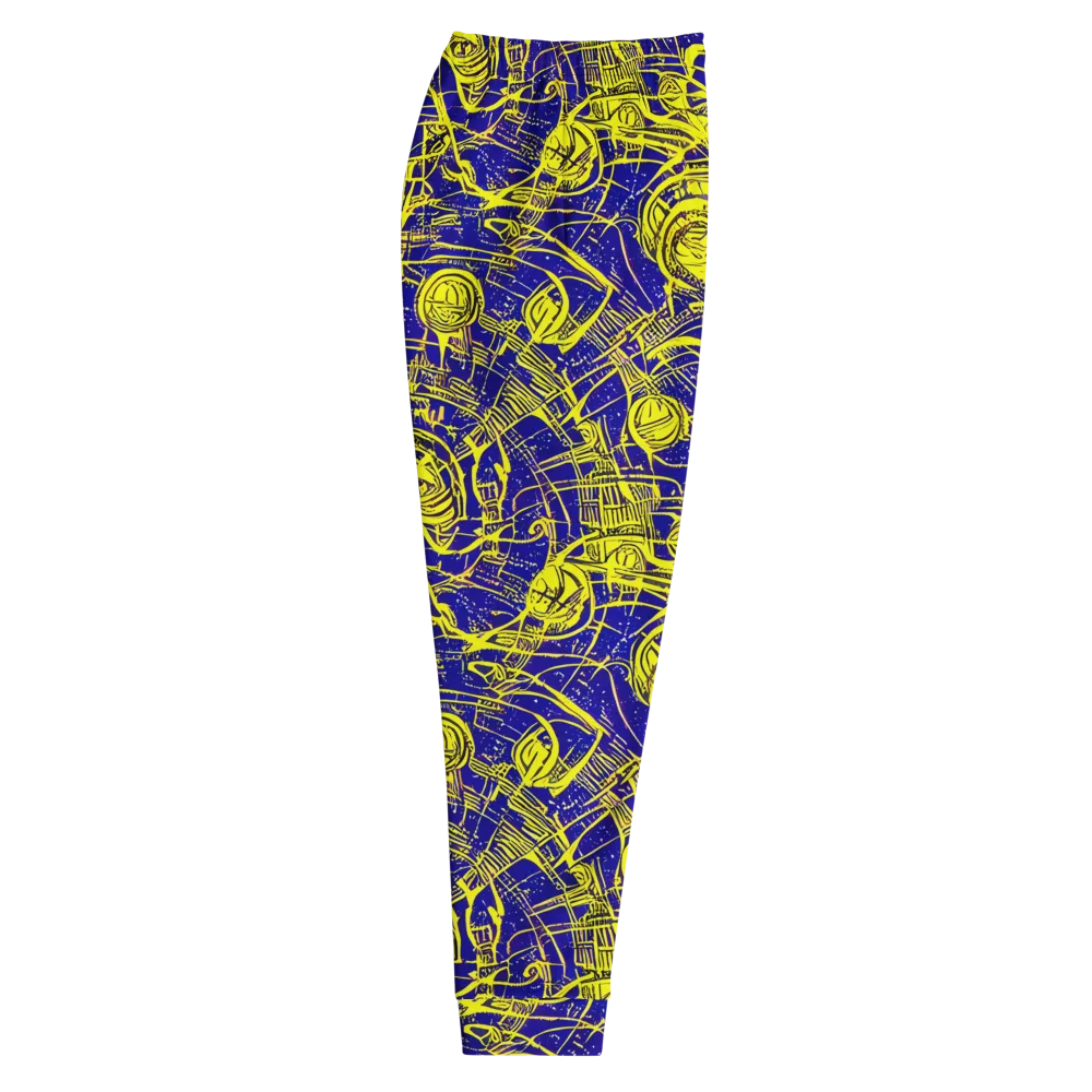 Neon Astronaut on Men's Joggers — Right