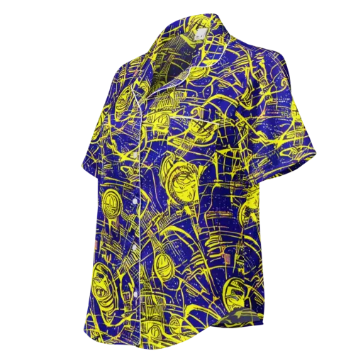 Neon Astronaut on a Women's Short Sleeve Pajama Top