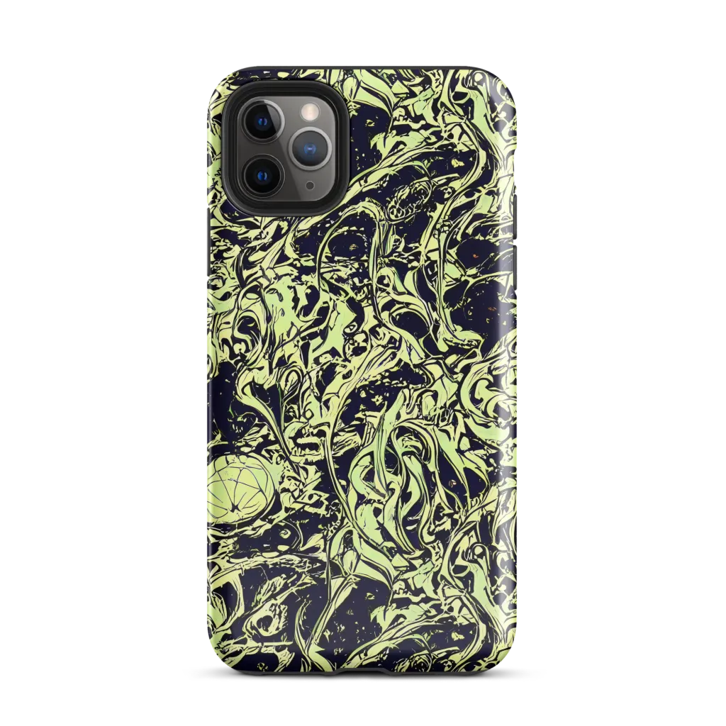Chartreuse Chaos on Tough Case for iPhone® — Front