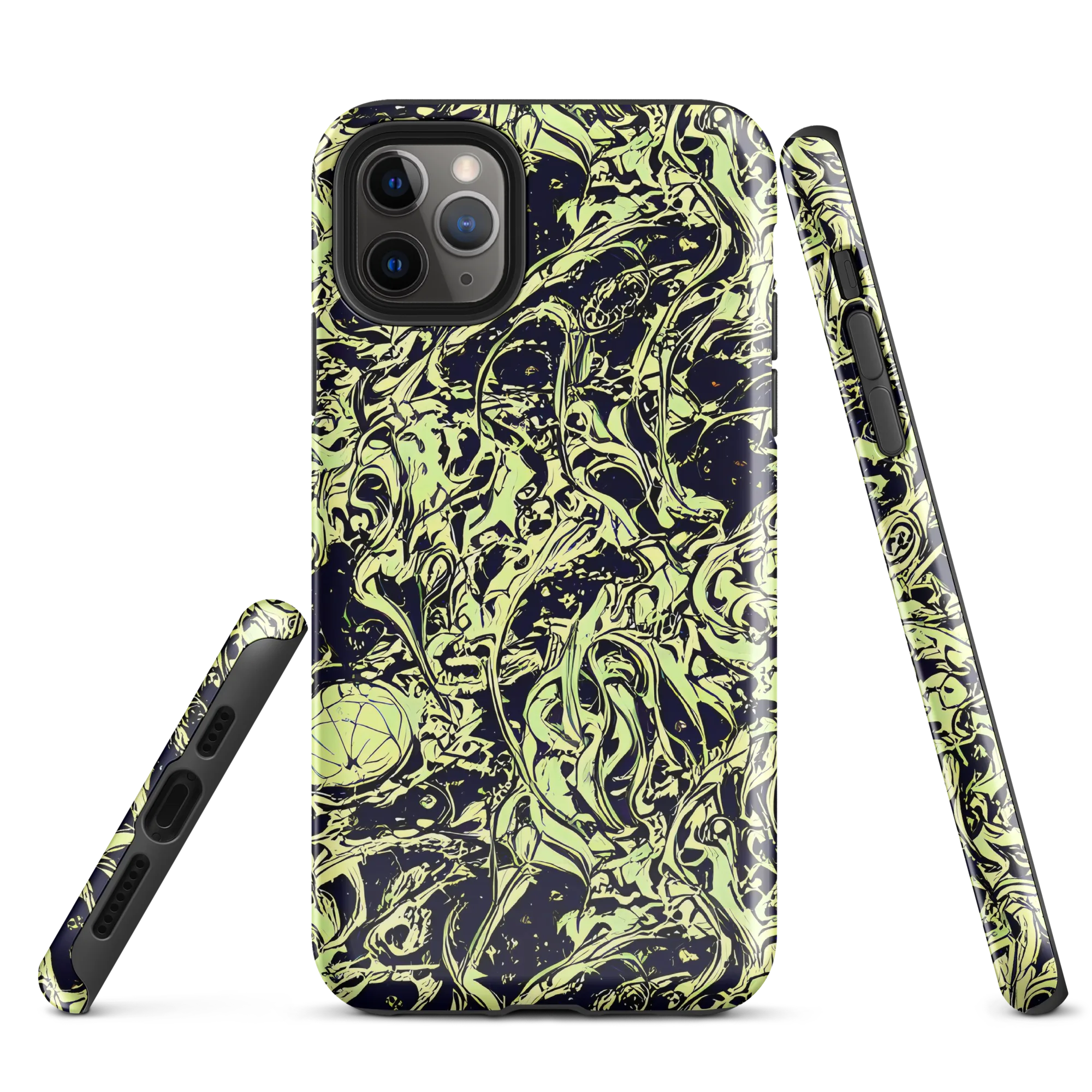 Chartreuse Chaos on Tough Case for iPhone® — Front