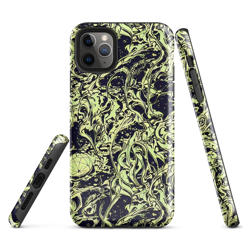 Chartreuse Chaos on Tough Case for iPhone® — Front