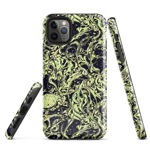 Chartreuse Chaos on a Tough Case for iPhone®