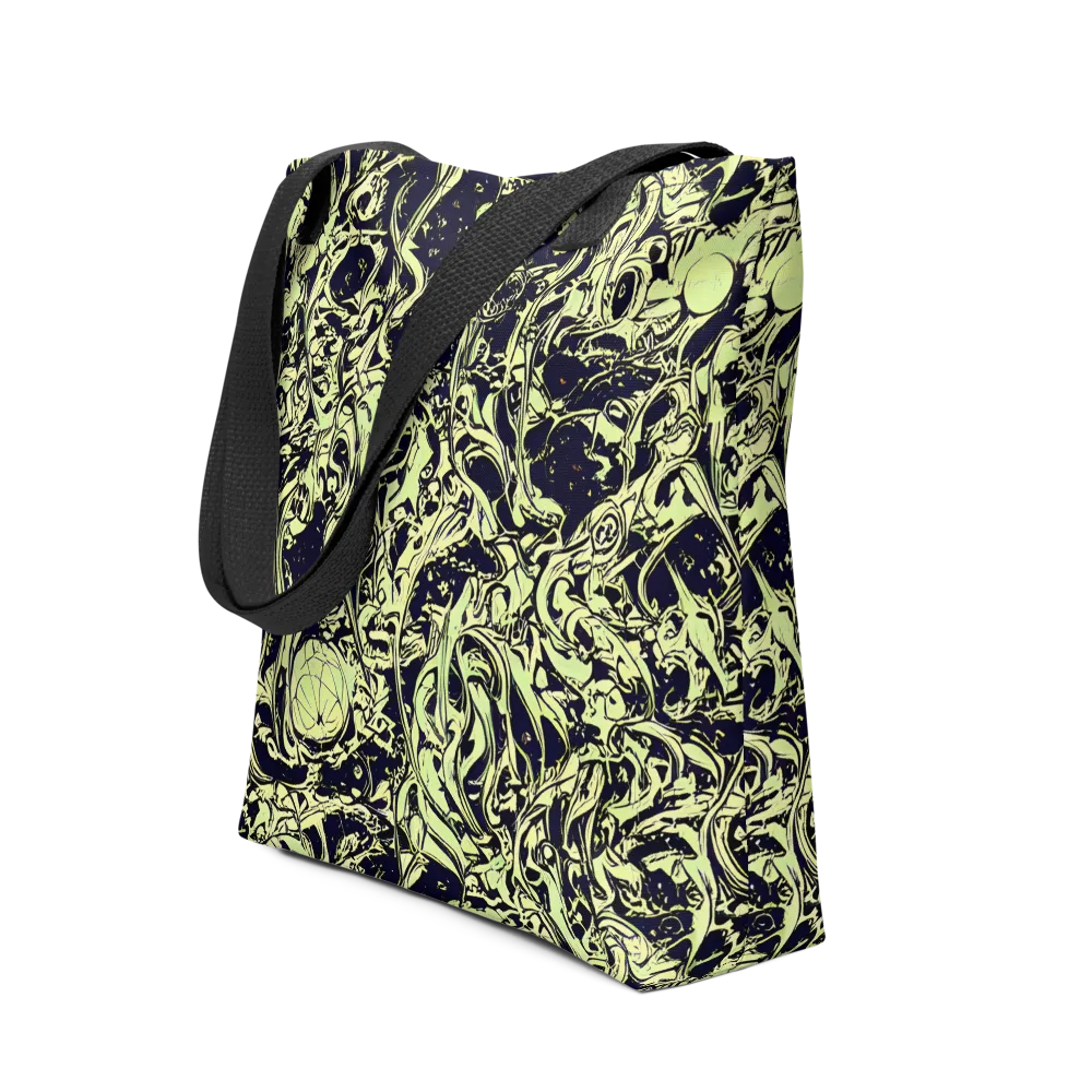 Chartreuse Chaos on Tote Bag — Front