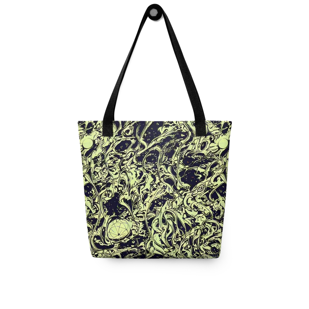 Chartreuse Chaos on Tote Bag — Front