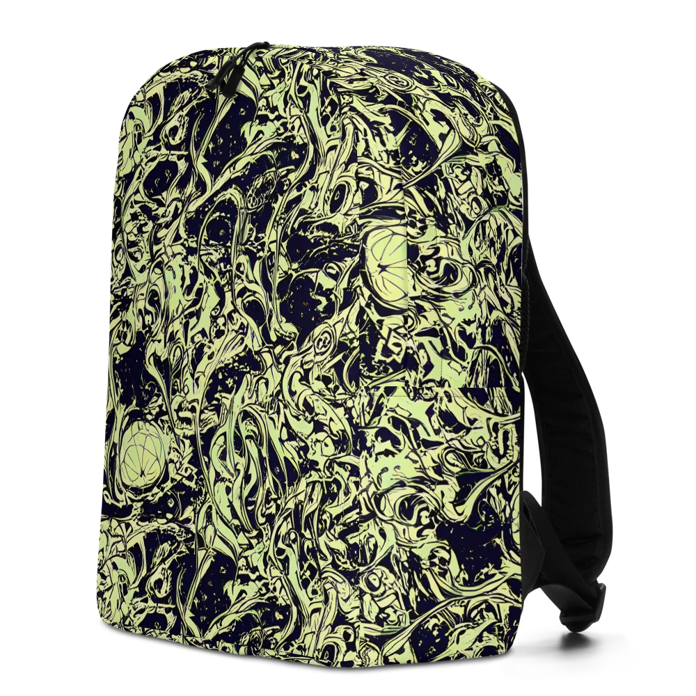 Chartreuse Chaos on Minimalist Backpack — Left
