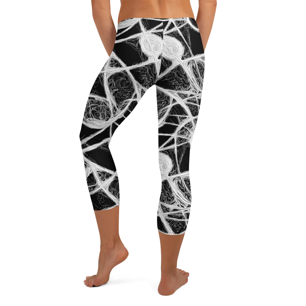 Obsidian Network on Capri Leggings — Back