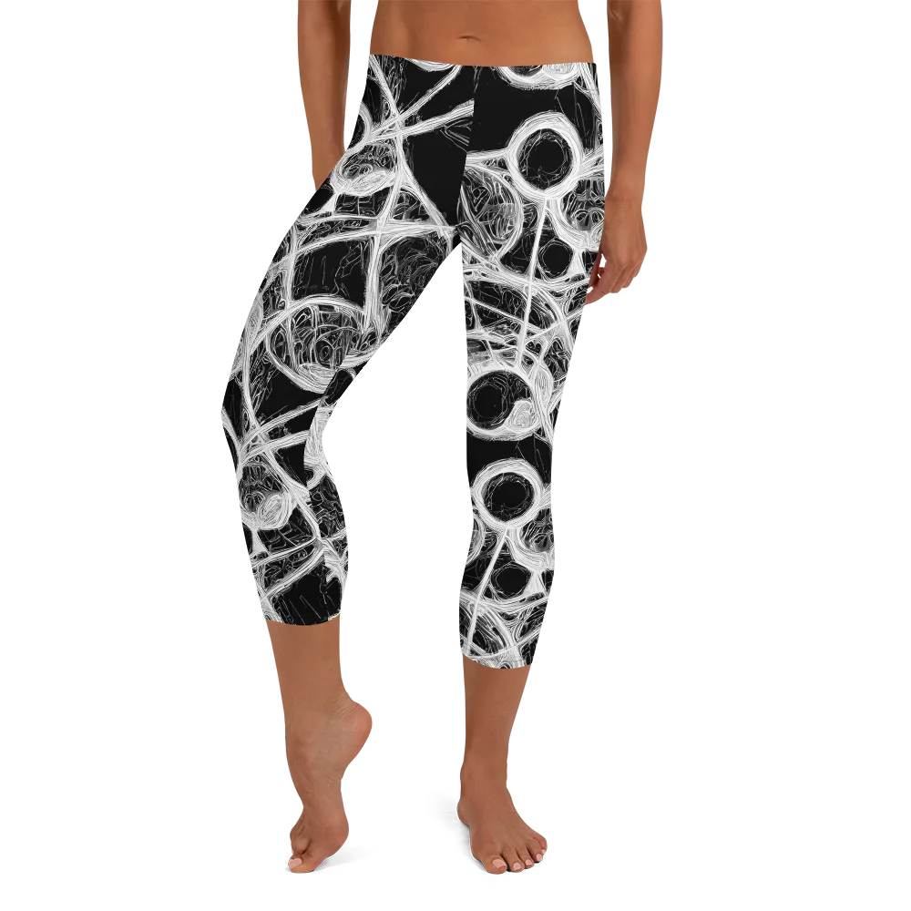 Obsidian Network on Capri Leggings — Front