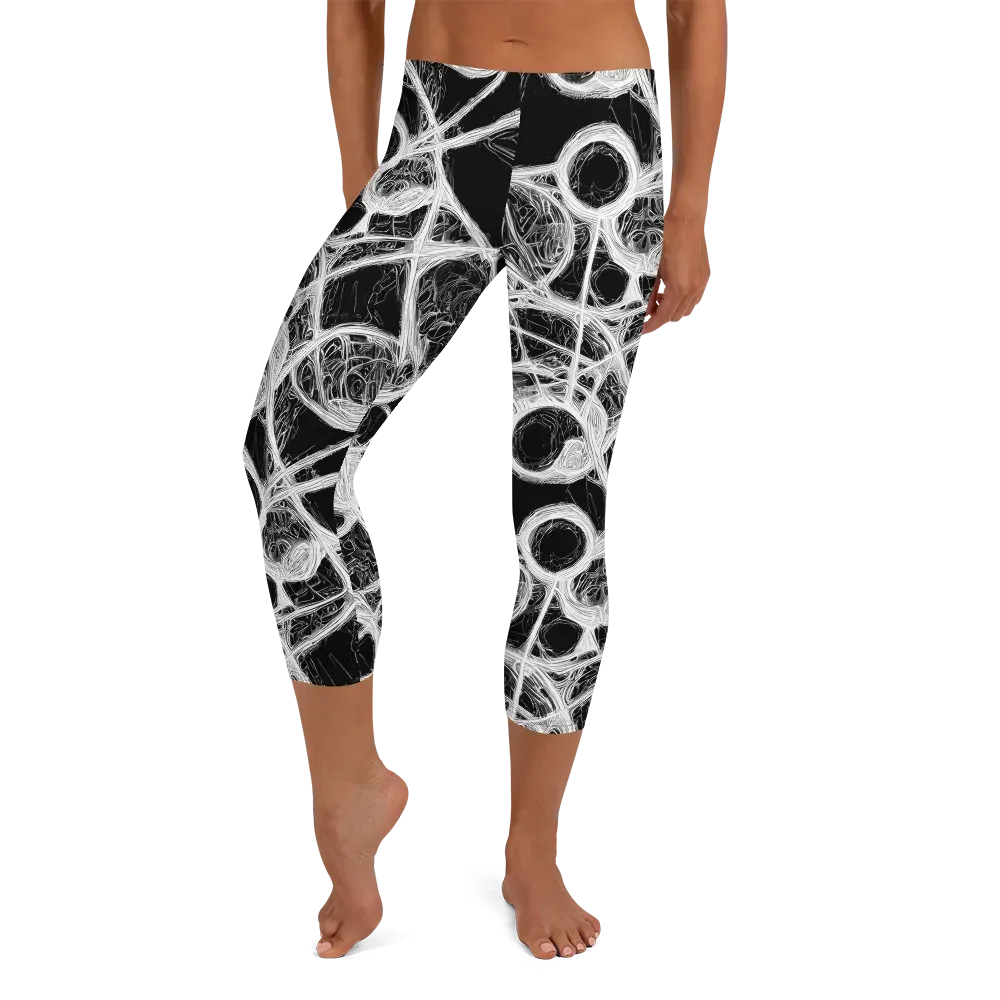 Obsidian Network on Capri Leggings — Front