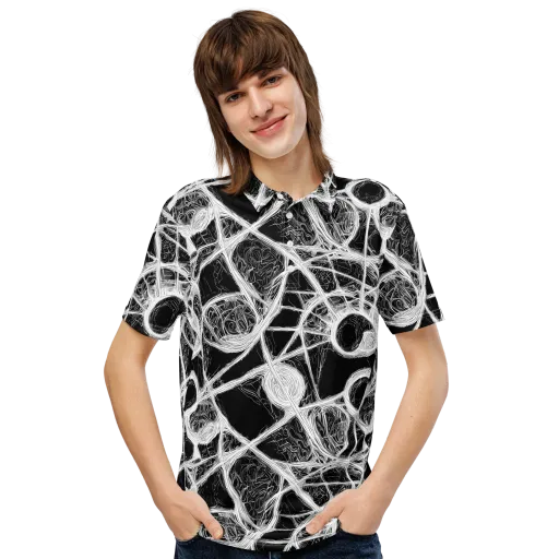 Obsidian Network on a Men's Slim Fit Polo Shirt