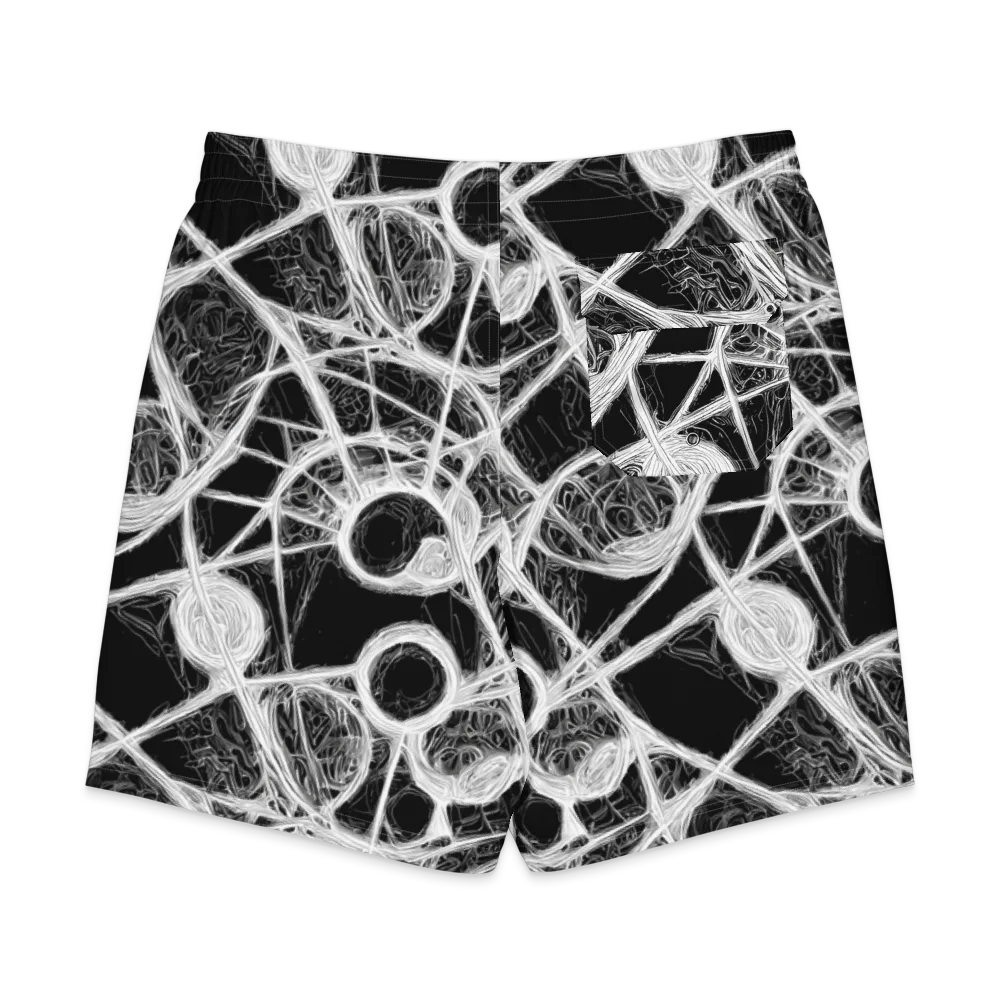 Obsidian Network on Men's Board Shorts — Back