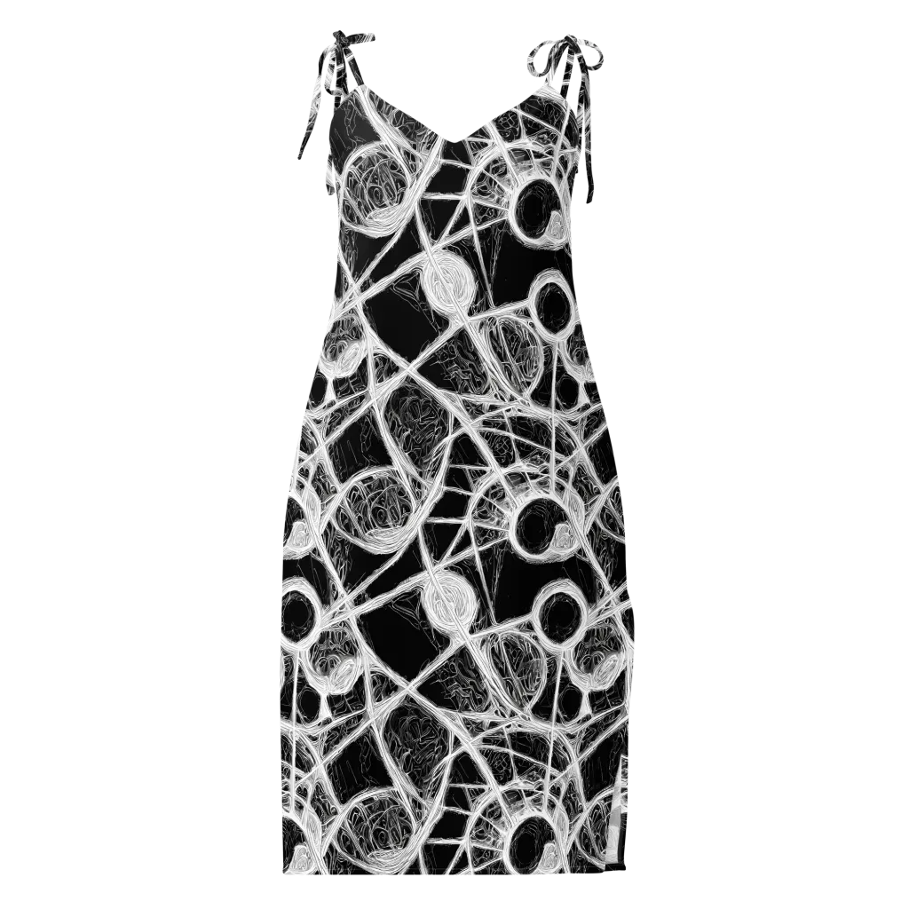 Obsidian Network on Slip Dress — Front
