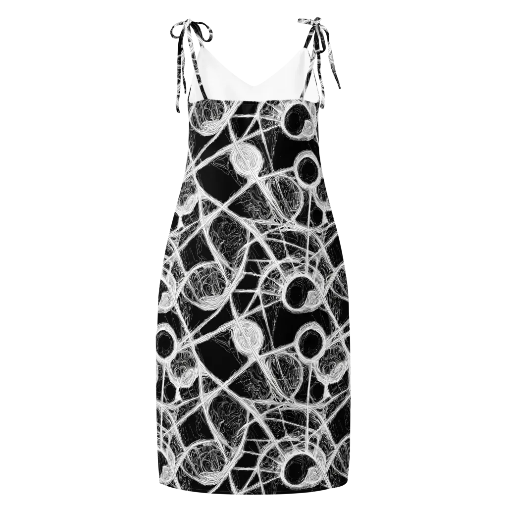 Obsidian Network on Slip Dress — Back